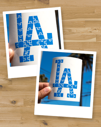 Austim Awareness LA Logo Vinyl Decal