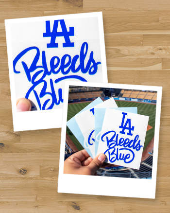 LA Bleeds Blue Vinyl Decal