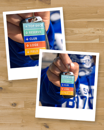 Stadium Levels Acrylic Keychain